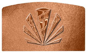 DACRO-602-CP-SH-CP Copper Sunburst Shimmer Copper